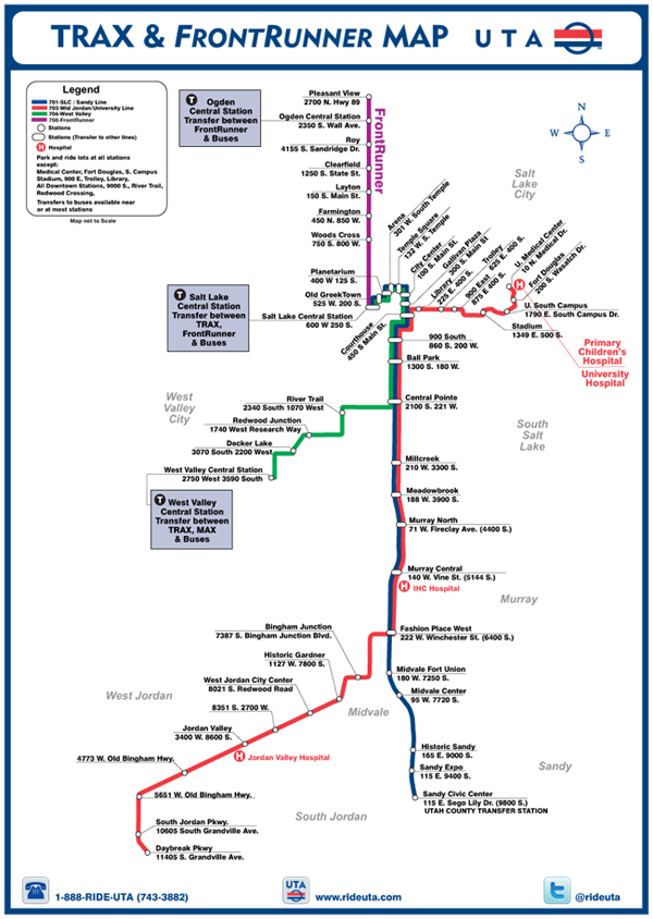 uta trax line map
